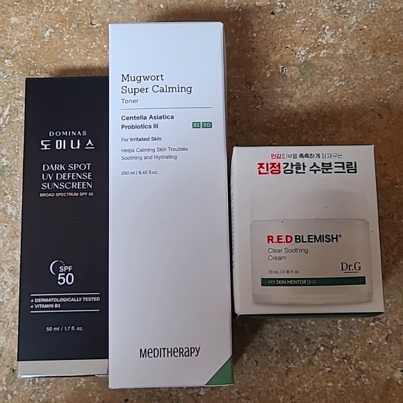 DR G Other - Sunscreen+Toner+Calming Cream